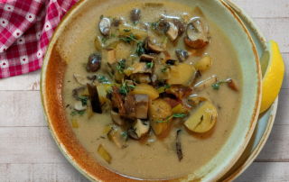 recipes, wild leek mushroom, soup, stew