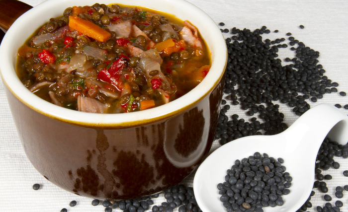 Black Lentil Soup